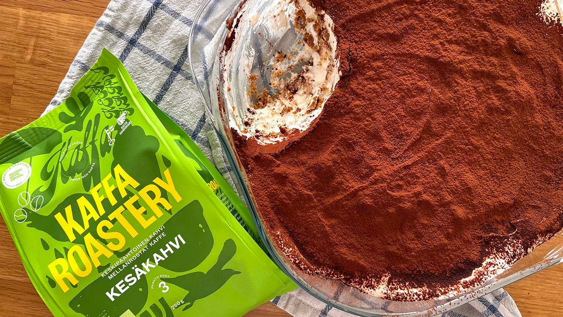 Kesäkahvi-tiramisu tuo kesäisen Italian kotikeittiöösi